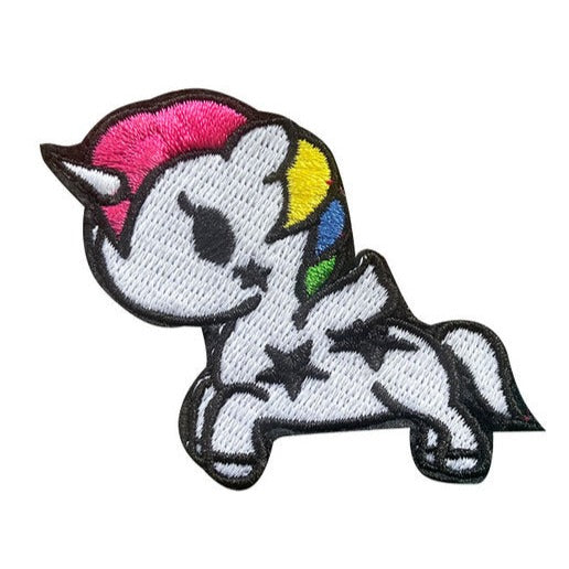 Unicorn 'Luminous Rainbow' Embroidered Velcro Patch