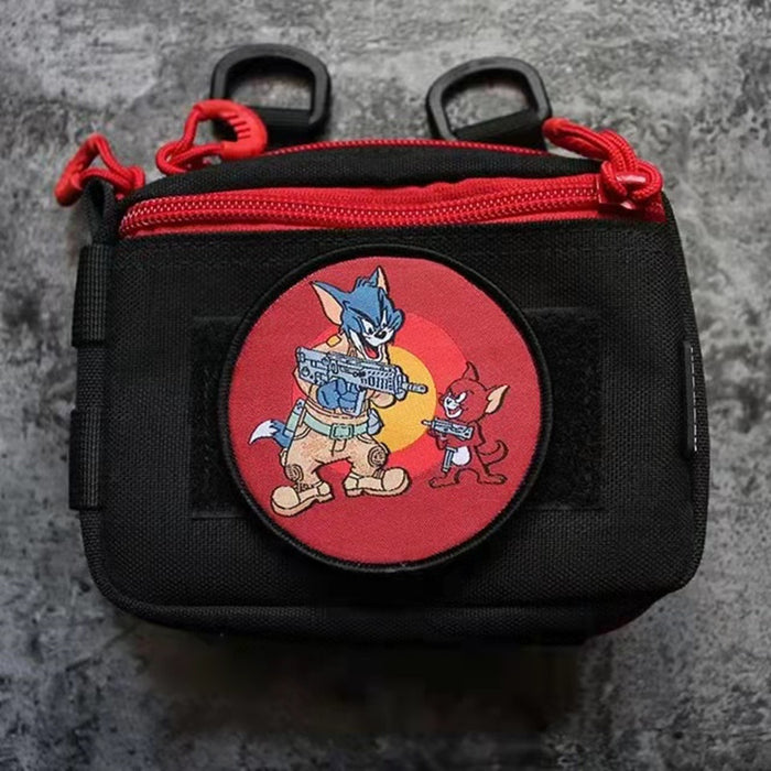 'Tactical Tom and Jerry | Guns' Embroidered Velcro Patch
