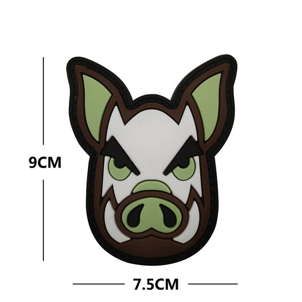 Pig 'Babirusa' PVC Rubber Patch