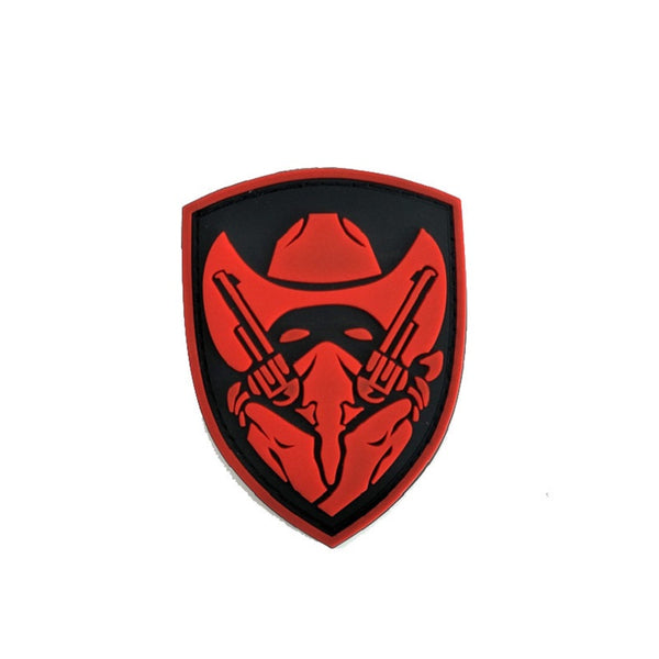 Cowboy 'Masked | Gunfighter | 1.0' PVC Rubber Velcro Patch