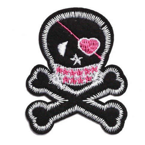 Punk Skull Embroidered Patch