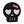 Load image into Gallery viewer, Punk Skull &#39;Heart Eyes | Pink Ribbon&#39; Embroidered Patch
