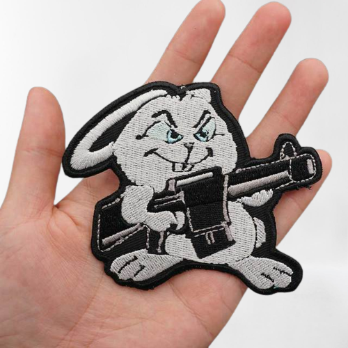 Rabbit 'Gunner' Embroidered Patch