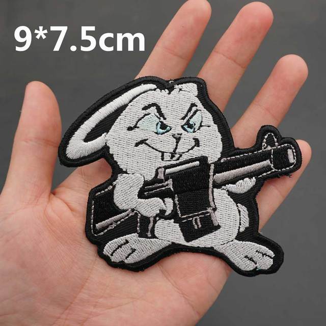 Rabbit 'Gunner' Embroidered Patch