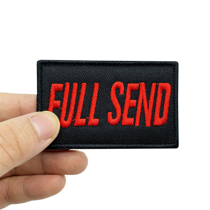 Statement 'Full Send | 2.0' Embroidered Velcro Patch