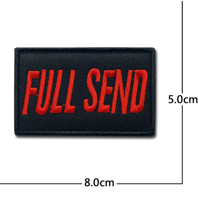 Statement 'Full Send | 2.0' Embroidered Velcro Patch