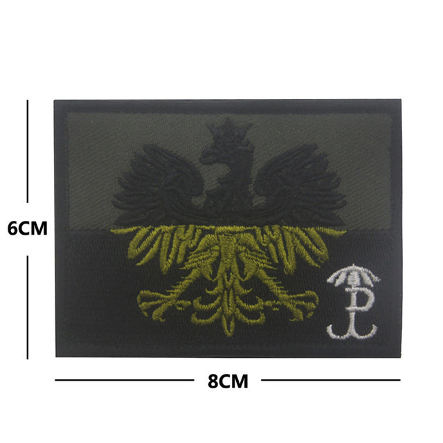 Poland 'Coat of Arms | Battalion Parasol' Embroidered Velcro Patch