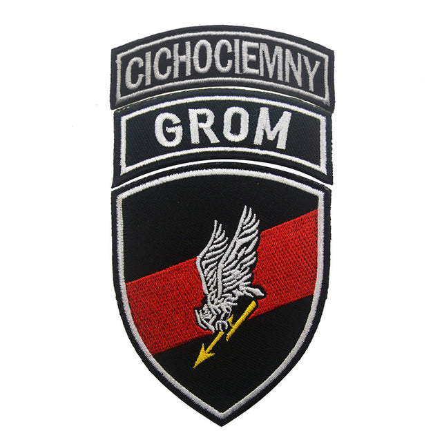 Poland Emblem 'Cichociemny | GROM' Embroidered Velcro Patch