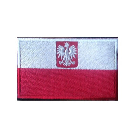 Poland 'Polish Flag | Colored' Embroidered Velcro Patch