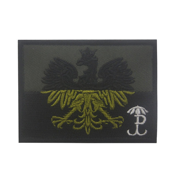 Poland 'Coat of Arms | Battalion Parasol' Embroidered Velcro Patch