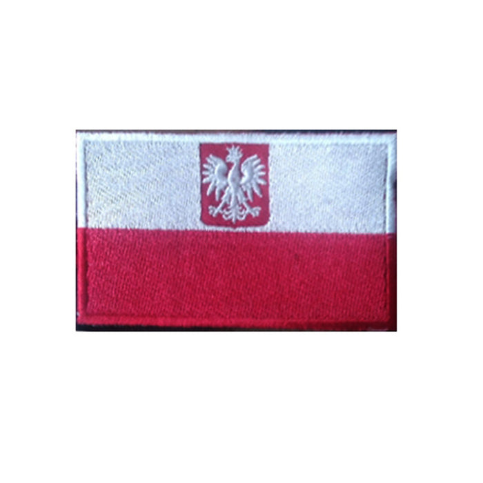 Poland 'Polish Flag | Colored' Embroidered Velcro Patch