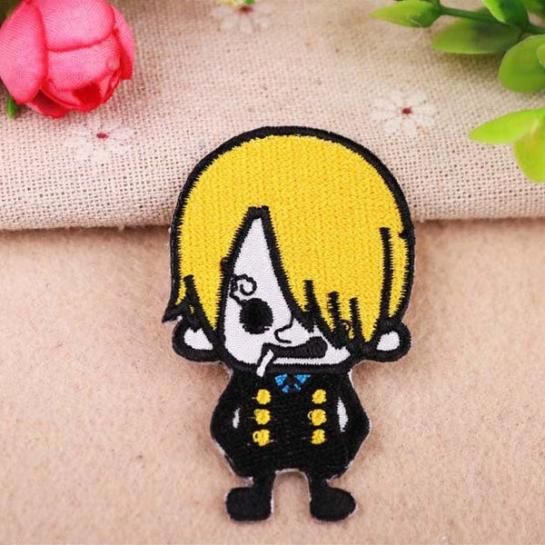 One Piece 'Chibi Vinsmoke Sanji | Black Leg' Embroidered Patch