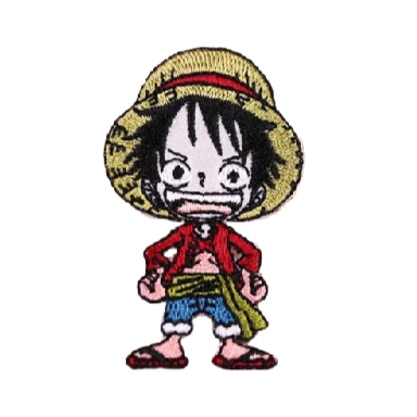 One Piece 'Chibi Luffy | Happy' Embroidered Patch