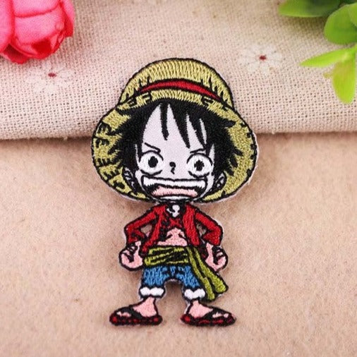 One Piece 'Chibi Luffy | Happy' Embroidered Patch