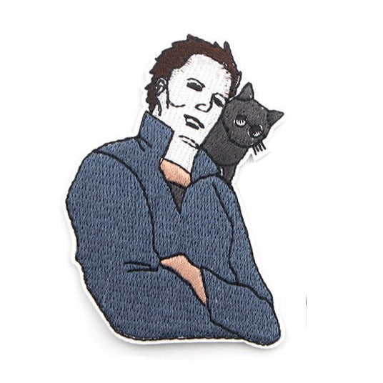 Halloween 'Michael Myers | Black Cat' Embroidered Patch