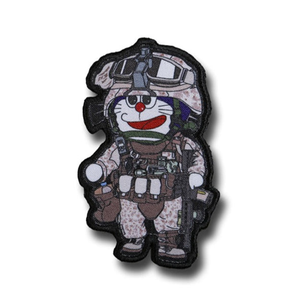 Doraemon 'Lt. Doraemon | Military Gear' Embroidered Velcro Patch