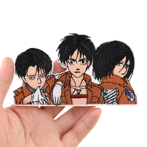 Attack on Titan 'Levi, Eren & Mikasa | Trio Portrait' Embroidered Patch