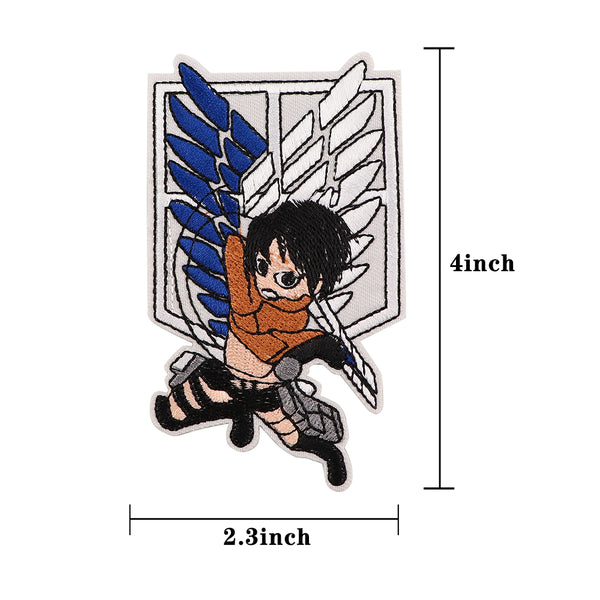 Attack on Titan 'Levi | Attacking | Wings of Freedom' Embroidered Patch