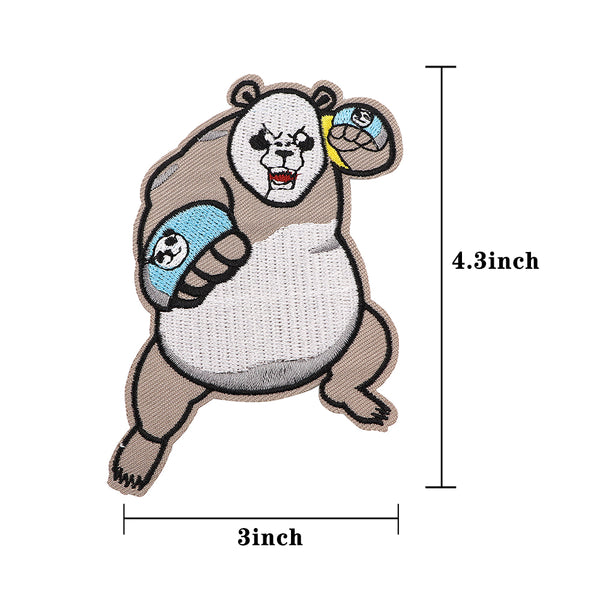 Jujutsu Kaisen 'Panda | Knuckle Bracers' Embroidered Patch