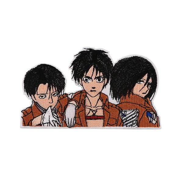 Attack on Titan 'Levi, Eren & Mikasa | Trio Portrait' Embroidered Patch