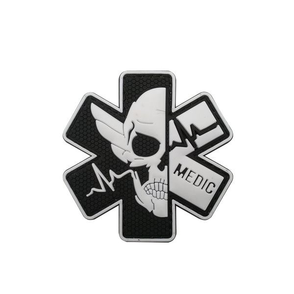 Medic 'Paramedic Skull | 5.0' PVC Rubber Velcro Patch