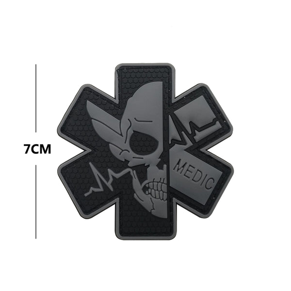 Medic 'Paramedic Skull | 3.0' PVC Rubber Velcro Patch