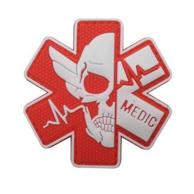 Medic 'Paramedic Skull | 4.0' PVC Rubber Velcro Patch