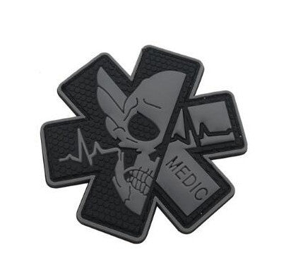 Medic 'Paramedic Skull | 3.0' PVC Rubber Velcro Patch