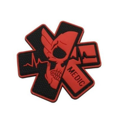 Medic 'Paramedic Skull | 1.0' PVC Rubber Velcro Patch