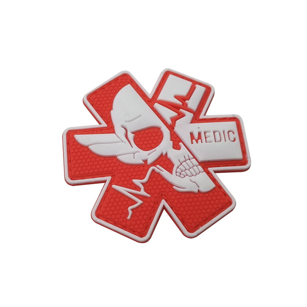 Medic 'Paramedic Skull | 4.0' PVC Rubber Velcro Patch