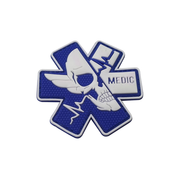 Medic 'Paramedic Skull | 6.0' PVC Rubber Velcro Patch