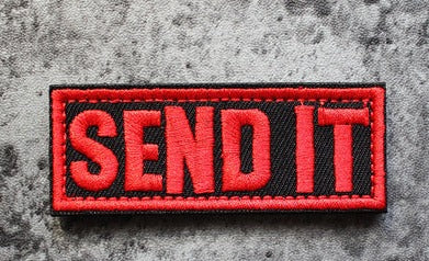 Statement 'Send It | 2.0' Embroidered Velcro Patch