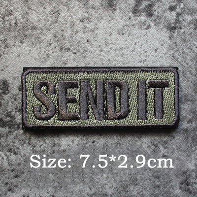 Statement 'Send It | 1.0' Embroidered Velcro Patch