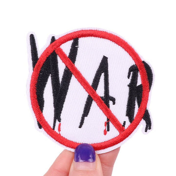 No War Symbol Embroidered Patch