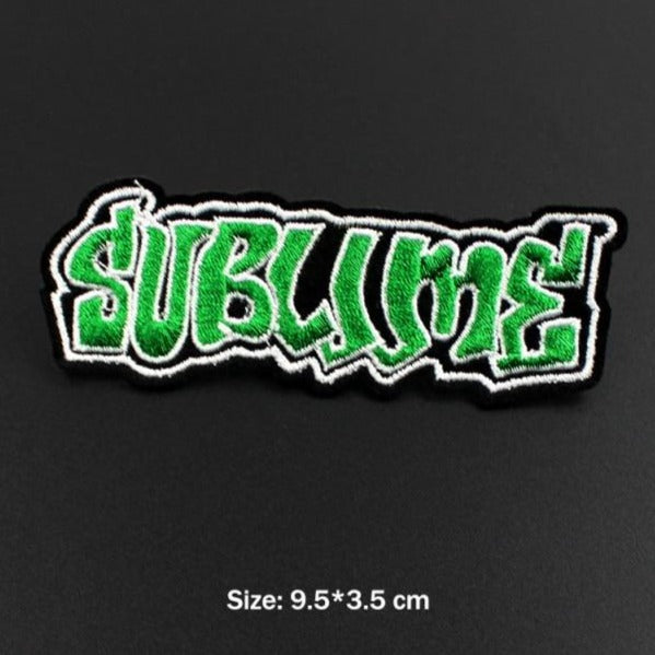 Music 'Sublime' Embroidered Patch