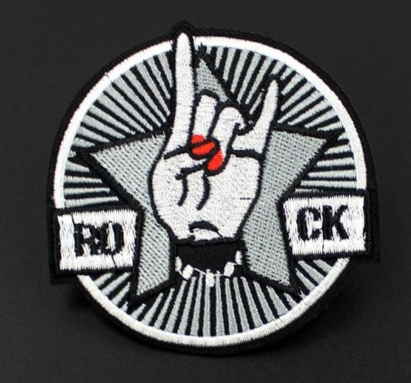 Music 'Rock-On 1.0' Embroidered Patch