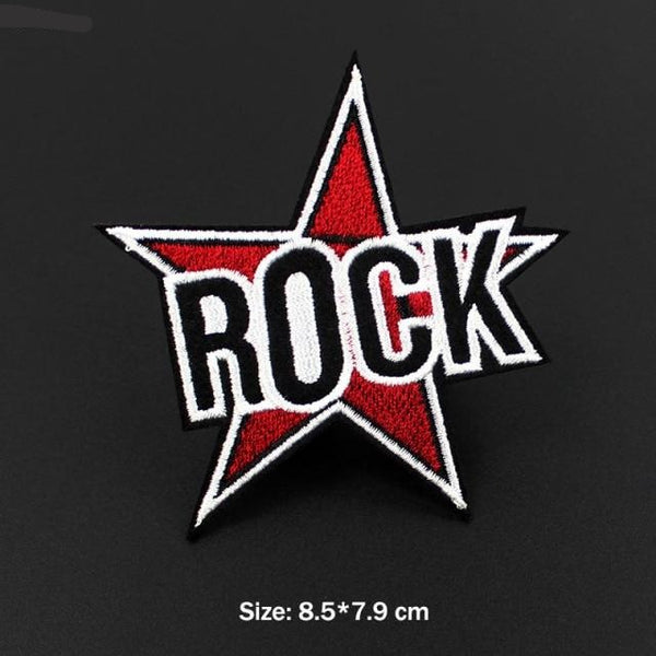 Music 'Rock' Embroidered Patch