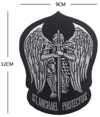 St. Michael Protect Us Embroidered Velcro Patch