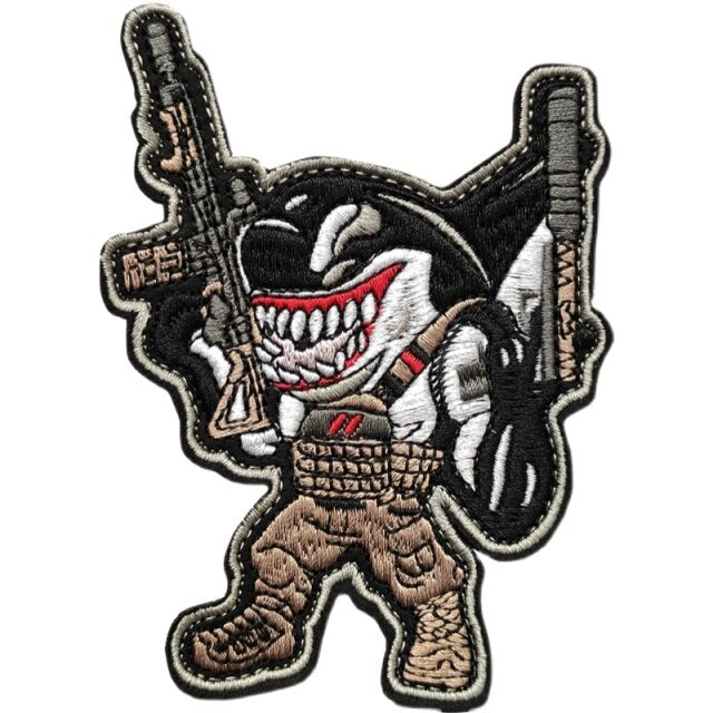 Killer Whale 'Get Some' Embroidered Patch