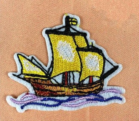 One Piece 'Sailing Ship' Embroidered Patch