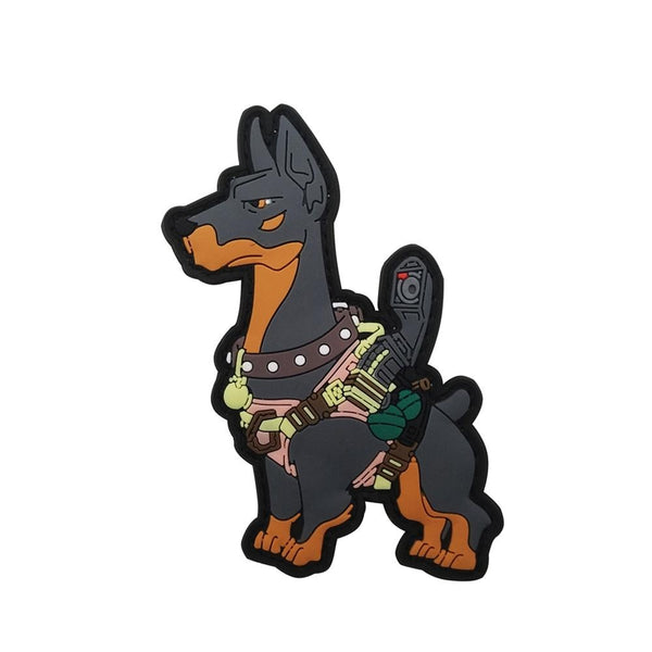 Tactical Dog PVC Rubber Velcro Patch